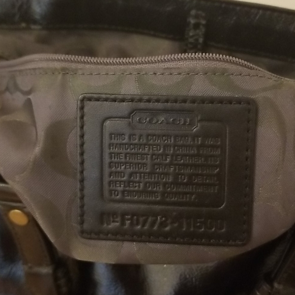 Coach Black Tote Bag - Picture 3 of 4